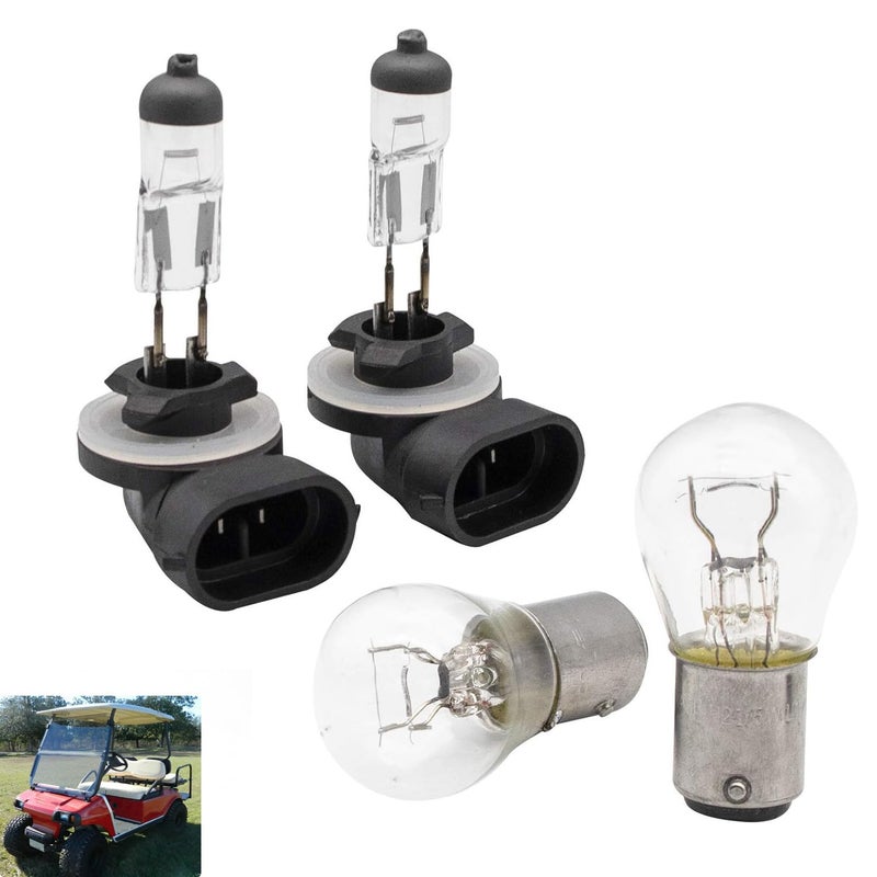 Drive-up Golf Cart Light Bulb Kit for Club Car DS,Halogen Headlight Bulb 1019881-01,Taillight Bulb 1011582 - Image 1
